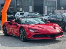 2021 Ferrari SF90 4.0 Stradale UK Spec Full Option Rosso Corsa Paint, Carbon Fibre Racing Seat, JBL Sound System