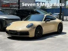 2019 Porsche 911 3.0 Carrera 4S Coupe Original GT Silver Sport Exhaust 18 Ways Sport Seats Bordeaux Red Leather Bose Sound System Sport Chrono Package