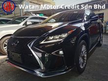 2017 Lexus RX200t 2.0 F Sport SUV,UNREG,5*** ,LESS 50 SST,TRUE YEAR CAN PROVE,3 EYE LED,POWER BOOT,MEMORY SEAT,PADDLE SHIFT,360 CAMERA & ETC,FREE GIFT