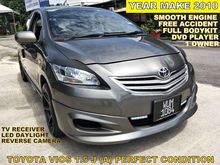 2010 Toyota Vios 1.5 J NEW FACELIFT (A) PERFECT CONDITION WITH FULL BODYKIT, REVERSE CAMERA, DVD, TV RECEIVER