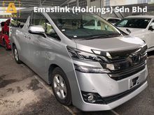 2017 Toyota Vellfire 2.5 MPV X Pre Crash Auto Cruise 2 Power Doors Power Boot Smart Entry Full LED 3 Zone Climate Control 9 Air Bags Unreg