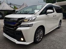 2016 Toyota Vellfire 2.5 ZA Golden Eyes SUNROOF ALPINE AEROKIT