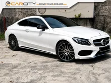 2017 Mercedes-Benz C300 2.0 AMG Line Coupe LOW MILEAGE LOCAL SPEC 70K KM FULL SERVICE RECORD FREE PREMIUM WARRANTY