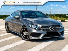 2017 Mercedes-Benz C300 2.0 AMG Line Coupe LOW MILEAGE LOCAL SPEC 70K KM FULL SERVICE RECORD FREE PREMIUM WARRANTY
