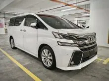 2016 Toyota Vellfire 2.5 ZG MPV - Toyota Service Record New Absorbers New Tyres