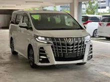 2020 TOYOTA ALPHARD 2.5L SC *LOW MILEAGE *PROCESSING FEES RM1350 *SPARE TYRE AVAILABLE