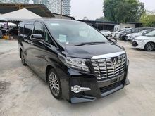 2016 Toyota Alphard 2.5 SC, JBL SURROUND SYSTEM, REAR ENTERTAINMENT 16 UNREG