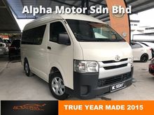 2015 TRUE Toyota Hiace 2.5 (M) DIESEL FACELIFT WINDOW VAN HIGH ROOF SERVICE RECORD YEAR END PROMOTION