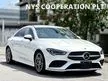 Recon 2020 Mercedes Benz CLA200D 2.0 Diesel AMG Line Coupe Unregistered SUPER LOW MILEAGE 6XXX KM ONLY WELCOME VIEW READY STOCK