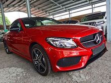 MERCEDES BENZ C300 COUPE BLACK KNIGHT EDITION BURMESTER SOUND PANORAMIC ROOF 4 CAMERA KEYLESS MEMORY SEAT 2017 UNREG