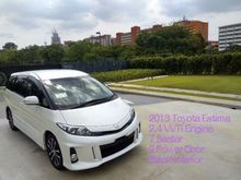 #Full Loan# 2013 Toyota Estima 2.4 Aeras MPV + New Facelift + Black Interior + 2 Power Door + 7 Seater + KL Ap + Low Interest