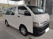 2009 Toyota Hiace Window Van 2.5 (M) Van Low Roof