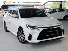2024 Toyota Vios 1.5 G Sedan UNDER WARRANTY TOYOTA FULL SERVICE LOW MILEAGE 34K 360 CAMERA LEATHER SEAT