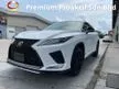 Recon 2021 Lexus RX300 2.0 F Sport/10K KM/5A/PANORAMIC ROOF/RED LEATHER/HUD/3YRS LEXUS WARRANTY