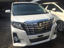 2016 Toyota Alphard 2.5 SC Pre-Crash / Sunroof Moonroof / Pilot Seats / Black Interior / Showroom Car / UNREG (MANY UNITS FOR SALE! NO GST! CALL NOW!)