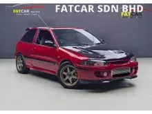 1996 Proton Satria 1.6 GLi Hatchback#Evo 5 Speed Gearbox#4G63 Engine#Defi ZD Sequential Indicator#Recaro SR3 Bucket Seats#GREDDY Boost Controller#Cash