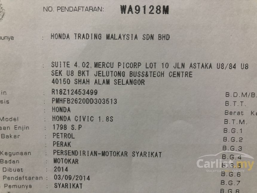 Honda Civic 14 S I Vtec 1 8 In Kuala Lumpur Automatic Sedan Silver For Rm 55 555 Carlist My