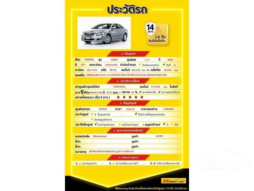 2008 Toyota CAMRY V Sedan
