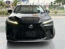 2023 Lexus NX 350 2.4 F Sport -SUNROOF-360CAM-HUD-BSM-5YR WARRANTY