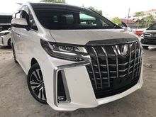 2018 Toyota Alphard 2.5 SC NEW FACELIFT SUNROOF LEATHER PILOT SEATS 3 EYE LED HEADLIGHT SAFETY SENSE PACKAGE UNREGS