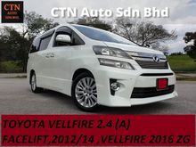 TOYOTA VELLFIRE 2.4 (A) PLATINIUM SPEC WITH POWERDOOR,LOW MILEAGE,GOOD CONDITION