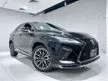 Recon 2020 Lexus RX300 2.0 F Sport SUV Grade 5/A Low Mileage 15k KM Japan Auction Report Provided RED Leather Sunroof 4