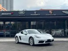 2022 Porsche 718 2.0 Cayman Coupe PDLS +,Red Interior,Sport Chrono,Sport Tail Pipes,Reverse Camera,Keyless Entry,Porsche Logo On Headrest,Boxster