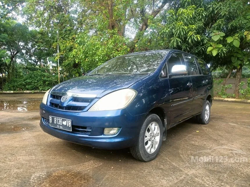 Jual Mobil Toyota Kijang Innova 2004 V 2.0 Di Banten Manual MPV Biru Rp ...