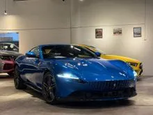 2022 Ferrari Roma 3.9L V8 Twin Turbo GT Coupe in Blu Corsa w/ Full Carbon & Alcantara / Ready Stock / 620HP 760Nm / JBL PRO Sound / ADAS / 360 Camera