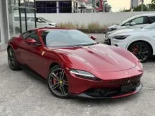 2022 Ferrari Roma 3.9 V8 Coupe, Ready Stock Unit, Japan Spec, Scuderia Ferrari Shield, 360 Camera, Red Interior, Ventilation, Carbon Ceramic Brake