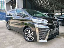 2018 Toyota Vellfire 2.5 ZG PCS LTA Leather P/Boot Unregister