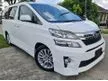 Used 2 Digit Number Plate 2014 Toyota Vellfire 2.4 Z G Edition MPV