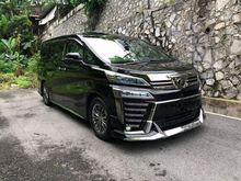 2018 WHITE INT SUNROOF JBL 360CAM BSM DIM PRE CRASH LEATHER Toyota Vellfire 3.5 ELZ EL Z Executive Lounge Z UNREG