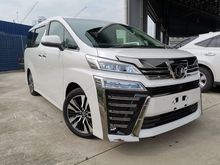 2019 Toyota Vellfire 2.5 ZG WHITE FULL SPEC OFFER UNREG SPECIAL MCO OFFER SALES