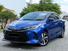 2022 Toyota Vios 1.5 G Sedan / WARRANTY FREE / FULL LEATHER SEAT / PADDLE SHIFT / CAMERA 360 / REVERSE CAMERA / PUSH START / CLEAN INTERIOR