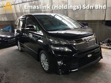2012 Toyota Vellfire 3.5 ZG pilot seats 7seather home theater sounds system camera 12 unreg