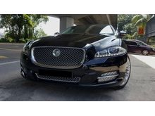 Jaguar XJL PANAROMIC ROOF 1 YEAR WARRANTY 2013,3 DVD PLAYERS,F&B ADJUSTABLE SEATS,POWER BOOT,FULL LEATHER SEATS IN BEIGE COLOUR,ONE DATO OWNER