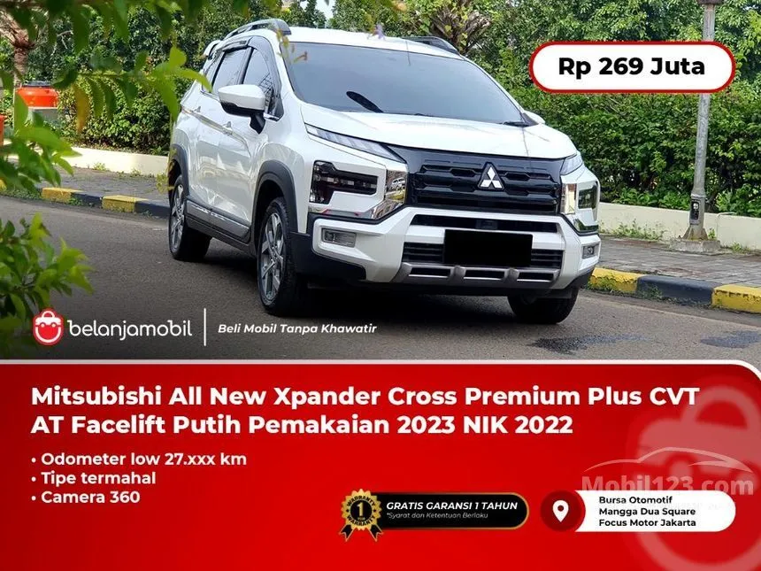 Jual Mobil Mitsubishi Xpander Cross 2022 1.5 di DKI Jakarta Automatic MPV Putih Rp 269.000.000