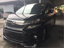 2014 Toyota Vellfire 2.4 Z Golden Eyes II 2Power Door,Power Boot,DVD Player,Roof Monitor FULL SPEC ZERO TAX PROMOTION