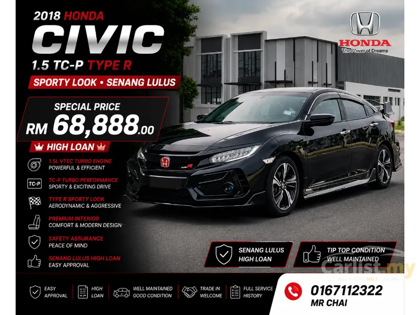 2018 Honda Civic TC-P Sedan