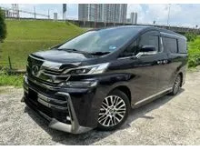 2015 Toyota Vellfire 3.5 VL MPV-reg2018-hi spec-2power door-sunroof-moonroof-JBL-360camera-pilot seat-leather-power boot-facelift 2018-pre crash...