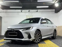 2024 Toyota Vios 1.5 G Sedan FULL SPEC (A) 360CAM /LOW MILEAGE 56K/ REVERSE CAM/DASHCAM/PADDLE SHIFT/P. SENSORS/CRUISE CONTROL/F.LEATHER SEAT/WARRANTY