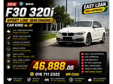 2015 BMW 320i 2.0 Sport Line B48 ENGINE Ori Paint Good Condition High Loan