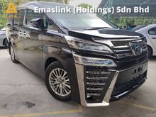 2018 Toyota Vellfire 2.5 ZA FULL SPEC SUNROOF JBL SOUND SYSTEM BLIND SPORT SENSOR BLACK CAMERA POWER BOOT 360 SURROUND CAMERA 3 YEAR WARRANTY
