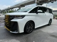 OFFER 2024 Toyota Vellfire 2.4 Z Premier MPV 5A Grade, Side Step, Brown Leather Recon Car Unreg