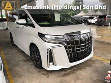 2018 Toyota Alphard 2.5 G S C Package MPV 3 led headlamps 360 surround camera power boot pre crash stop system sunroof moonroof free warranty