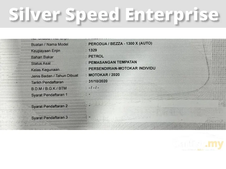 2020 Perodua Bezza X Sedan