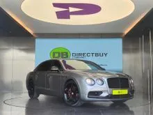 2018 Bentley Flying Spur 4.0 Sedan 2tone Black n Red Leather Tungsten Metallic Grey Mileage 65k KM Accident Free Prestige Certified