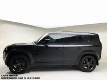 2022 Land Rover Defender 3.0 110 P400 X SUV RECORD ATPM Warranty. Air Suspension. Mulus Terawat. Black Wrapped Satin. PRICE CASH BEST DEAL NEGO YA