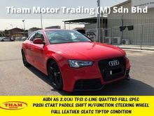 Audi A5 2.0(A) TFSI Quattro S Line facelifted PUSH START BUTTON PADDLE SHIFT Q5 Q3 A4